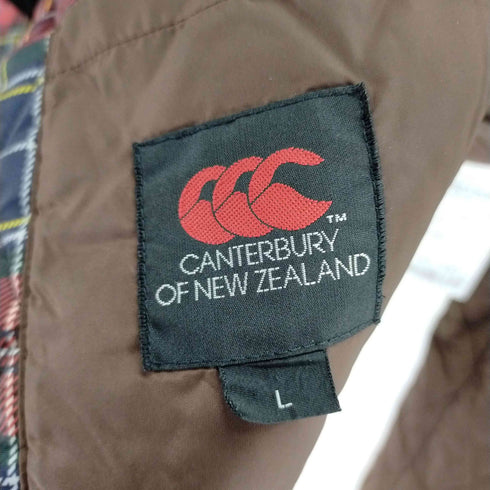 カンタベリーオブニュージーランド CANTERBURY OF NEW ZEALAND キルティングコート 裏地チェック メンズ JPN:L