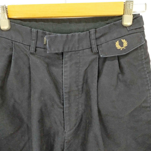 フレッドペリー FRED PERRY Wide Trousers 2タックコットンワイドパンツ メンズ FR:36-38