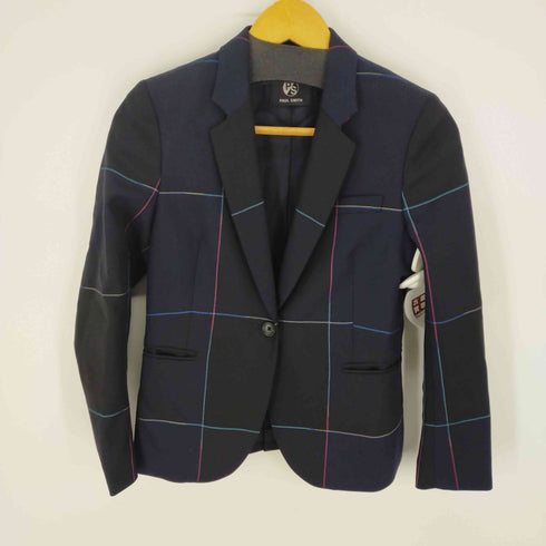 ピーエスポールスミス PS Paul Smith セットアップ 2Bテーラードジャケット ノータックスラックスパンツ チェック レディース 36/36