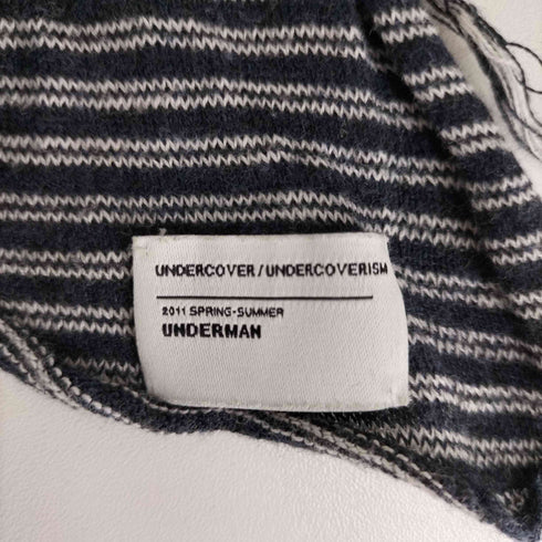 アンダーカバーイズム UNDERCOVERISM 11SS UNDERMAN期 ボーダー ストライプ フリンジ ストール メンズ