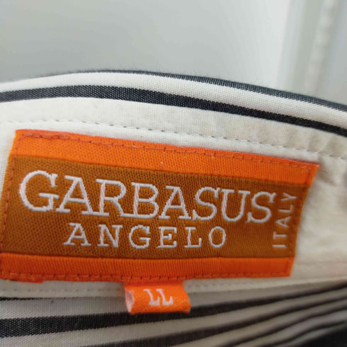アンジェロガルバス ANGELO GARBASUS ワッペンストライプ切替L/Sシャツ メンズ LL