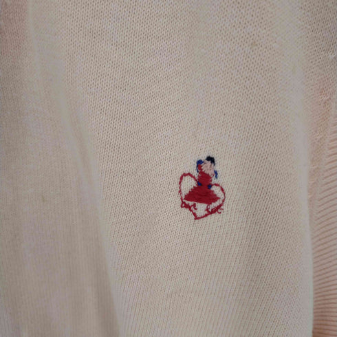 パパス papas ワンポイント刺繍ニットベスト メンズ L