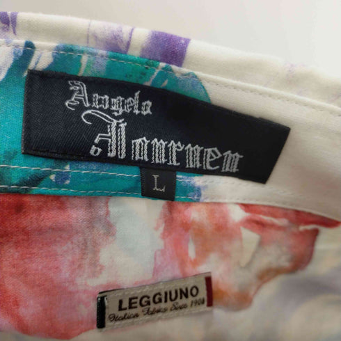 LEGGIUNO リネン混フラワープリントシャツ メンズ JPN:L