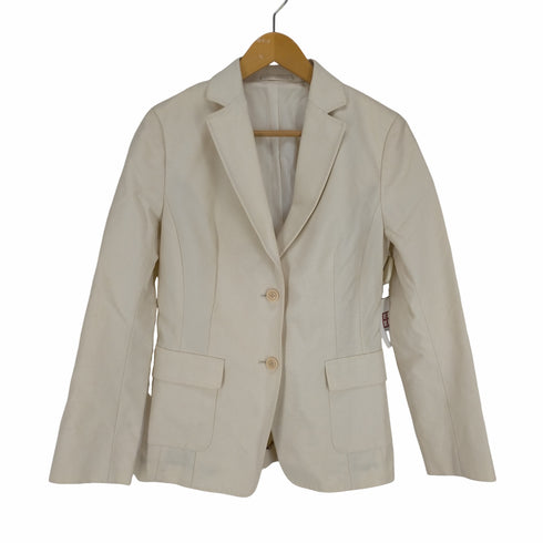 バーバリーロンドン BURBERRY LONDON 2B ステッチデザイン コットンテーラードジャケット レディース EUR:42