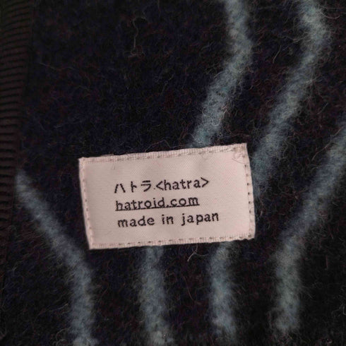 ハトラ hatra 総柄 フリンジストール メンズ