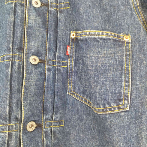 リーバイス Levis 90s 95年10月製 1st 初期復刻 71506XX デニムジャケット ボタン裏J02 BIGE メンズ US:38