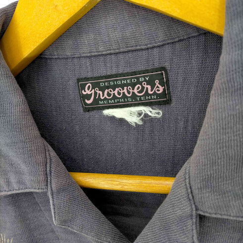 グルーヴァーズ groovers チェーンステッチ カットソー地 シャツ メンズ