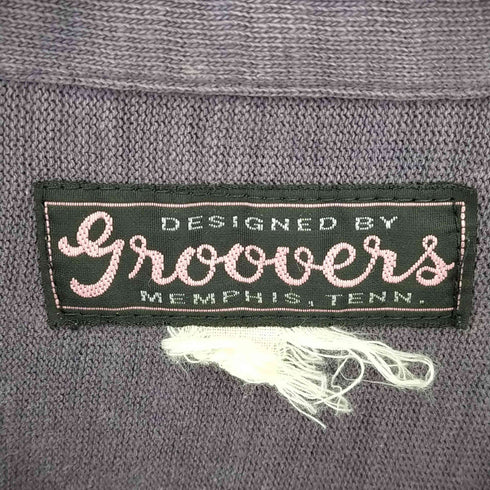 グルーヴァーズ groovers チェーンステッチ カットソー地 シャツ メンズ