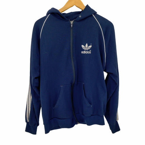 アディダスオリジナルス adidas Originals MADE IN USA ジャージ生地 アームラインジップパーカー ワンポイントトレフォイルロゴ メンズ import:XL