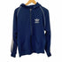 アディダスオリジナルス adidas Originals MADE IN USA ジャージ生地 アームラインジップパーカー ワンポイントトレフォイルロゴ メンズ import:XL