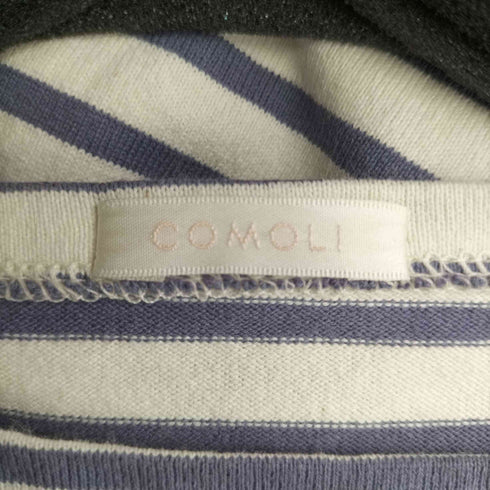 コモリ COMOLI ボーダーボートネック メンズ