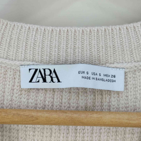ザラ ZARA KNITTED WAISTCOAT ニットウエストコート ニットベスト レディース import:S