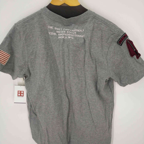 アヴィレックス AVIREX USSOCOM ワッペン仕様 クルーネック 半袖Tシャツ メンズ JPN:L