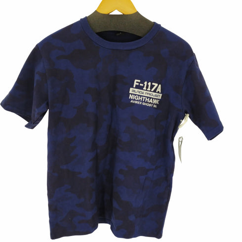 アヴィレックス AVIREX EMBROIDERED T-SHIRT NIGHT MISSION F-117A ナイトミッション半袖Tシャツ メンズ JPN:L