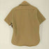 ユーエスアーミー US ARMY 70S SHIRT MEN’S SHORT SLEEVE TAN 445 DURABLE PRESS S/S ドレスシャツ 77年製 メンズ import:L