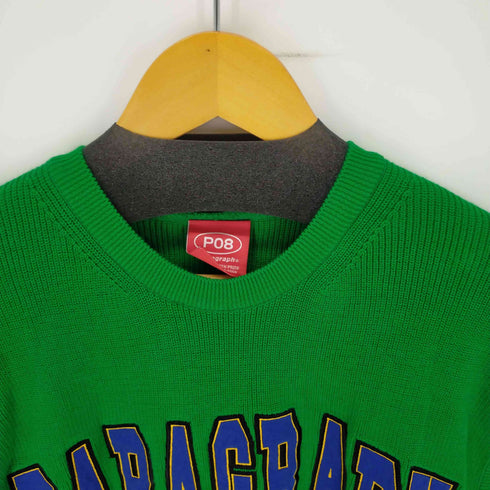 パラグラフ PARAGRAPH ニットベスト カレッジロゴ メンズ ONE SIZE
