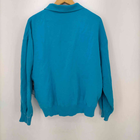 トラサルディ TRUSSARDI ロゴ刺繍ポロスウェットシャツ メンズ import:L