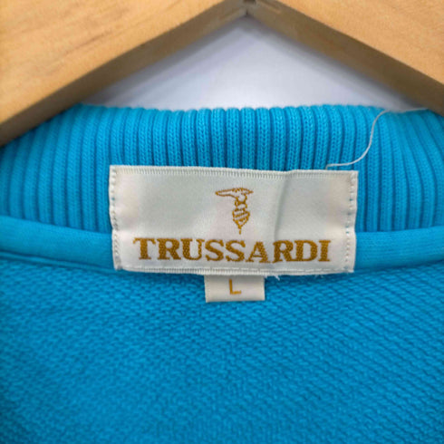 トラサルディ TRUSSARDI ロゴ刺繍ポロスウェットシャツ メンズ import:L