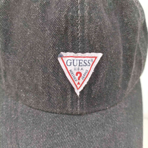 ゲスジーンズ GUESS JEANS TRAIANGLE LOGO DENIM 6-PANEL CAP デニムキャップ レディース ONE SIZE
