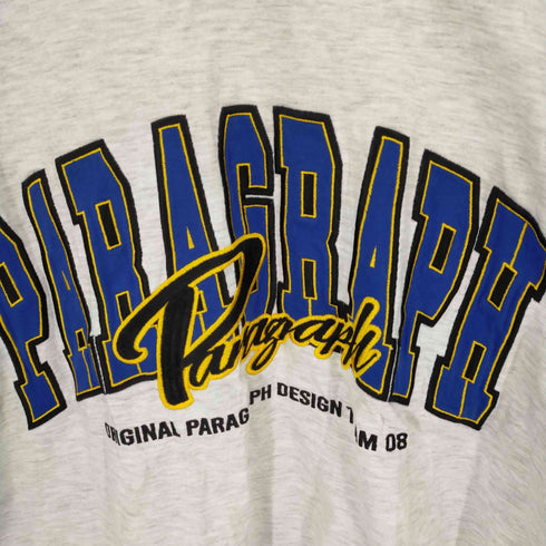 パラグラフ PARAGRAPH ラグランカットソー カレッジロゴ メンズ FREE
