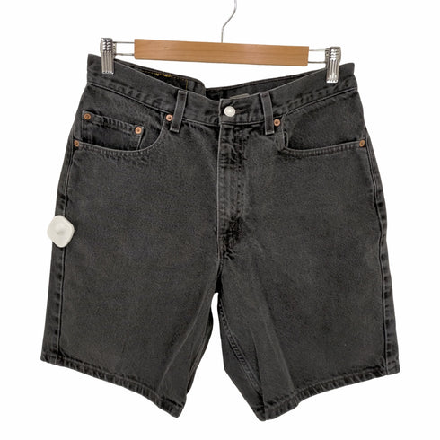 リーバイス Levis 00S 02年製 01月 ボタン裏125 550 後染め ブラックデニムショーツ メンズ 34