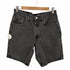 リーバイス Levis 00S 02年製 01月 ボタン裏125 550 後染め ブラックデニムショーツ メンズ 34