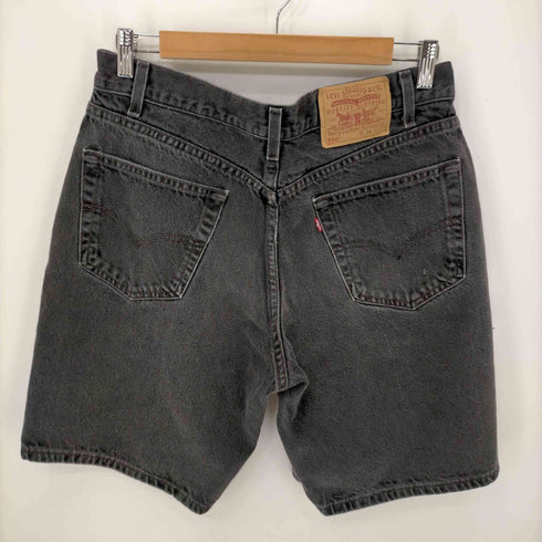リーバイス Levis 00S 02年製 01月 ボタン裏125 550 後染め ブラックデニムショーツ メンズ 34