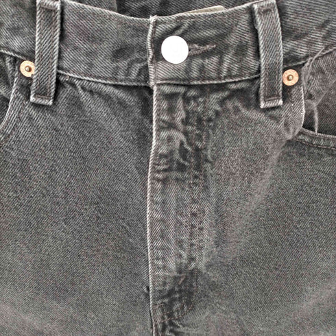 リーバイス Levis 00S 02年製 01月 ボタン裏125 550 後染め ブラックデニムショーツ メンズ 34
