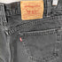 リーバイス Levis 00S 02年製 01月 ボタン裏125 550 後染め ブラックデニムショーツ メンズ 34