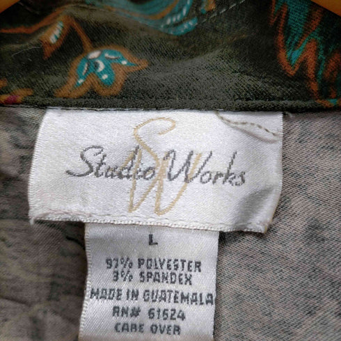 フルギ STUDIO WORKS 花柄開襟シャツ レディース JPN:L