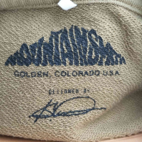 マウンテンスミス MOUNTAINSMITH BACK LOGO HOODIE バックロゴパーカー (BEIGE) メンズ JPN:L