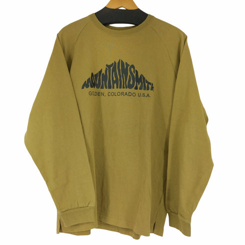 マウンテンスミス MOUNTAINSMITH FRONT LOGO LONG TEE フロントロゴロングTシャツ (BEIGE) メンズ JPN:L