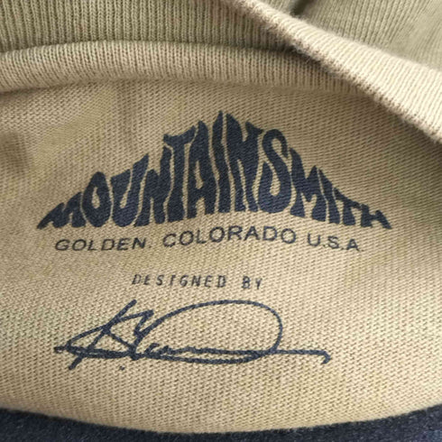 マウンテンスミス MOUNTAINSMITH FRONT LOGO LONG TEE フロントロゴロングTシャツ (BEIGE) メンズ JPN:L