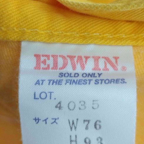 エドウィン EDWIN LOT.4035 イエローペインターパンツ メンズ US:30-31 W76 H93