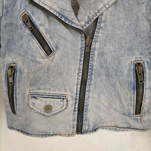 ギャップ Gap ノーカラーデニムライダース レディース JPN:S