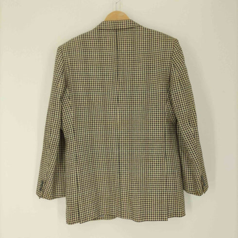 アクアスキュータム AQUASCUTUM シルク混 2B 千鳥格子 テーラード ジャケット サイドベンツ メンズ 96-84-175