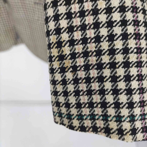 アクアスキュータム AQUASCUTUM シルク混 2B 千鳥格子 テーラード ジャケット サイドベンツ メンズ 96-84-175