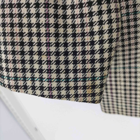 アクアスキュータム AQUASCUTUM シルク混 2B 千鳥格子 テーラード ジャケット サイドベンツ メンズ 96-84-175