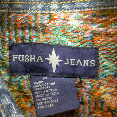 FUSHA JEANS 刺繍リメイクデニムジャケット レディース JPN:M