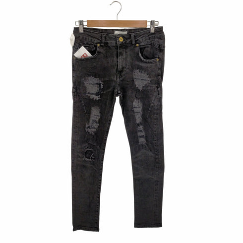 ZDMC ダメージ加工スキニーデニムパンツ メンズ 30