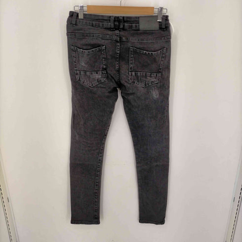 ZDMC ダメージ加工スキニーデニムパンツ メンズ 30