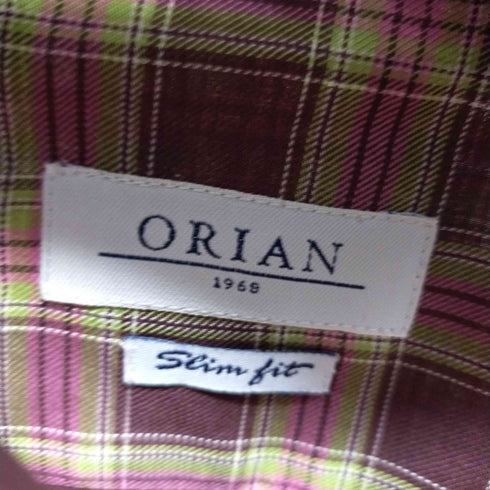 オリアン ORIAN イタリア製 L/Sチェックシャツ メンズ 39