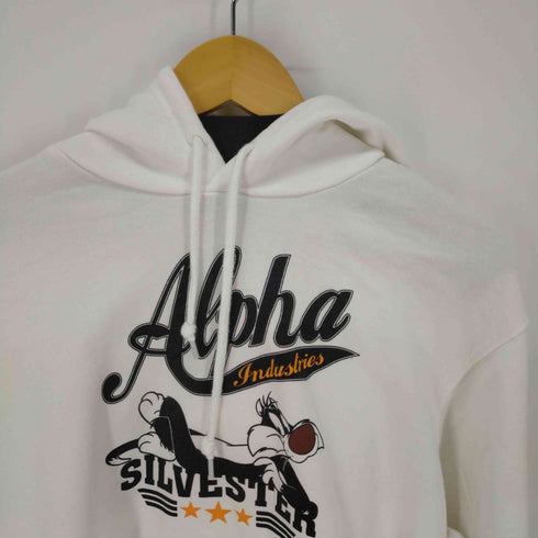 アルファインダストリーズ ALPHA INDUSTRIES キャラクター パーカー メンズ JPN:L