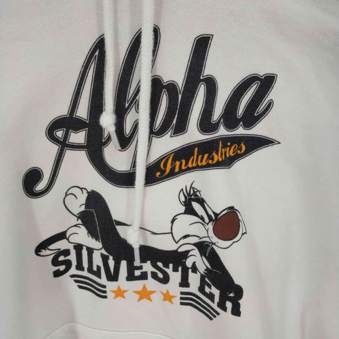 アルファインダストリーズ ALPHA INDUSTRIES キャラクター パーカー メンズ JPN:L