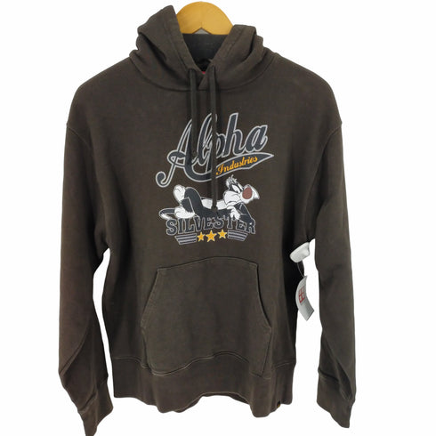 アルファインダストリーズ ALPHA INDUSTRIES キャラクター パーカー メンズ JPN:L