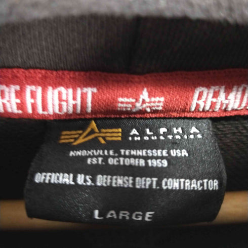 アルファインダストリーズ ALPHA INDUSTRIES キャラクター パーカー メンズ JPN:L