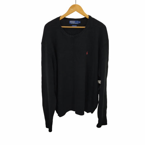 ポロバイラルフローレン Polo by RALPH LAUREN ワンポイント刺繍コットンニット メンズ XXL