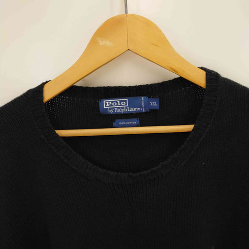 ポロバイラルフローレン Polo by RALPH LAUREN ワンポイント刺繍コットンニット メンズ XXL