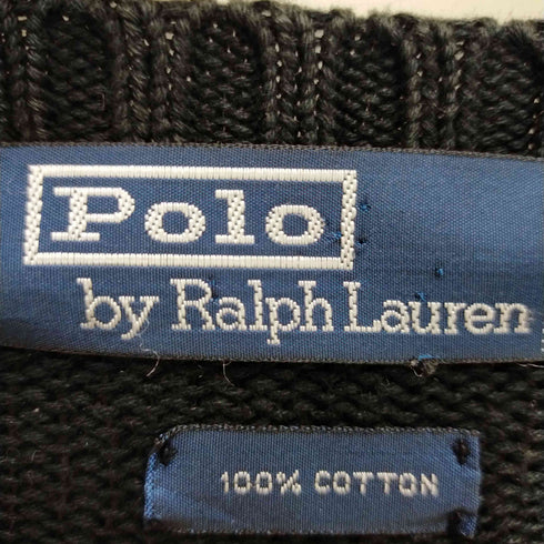 ポロバイラルフローレン Polo by RALPH LAUREN ワンポイント刺繍コットンニット メンズ XXL
