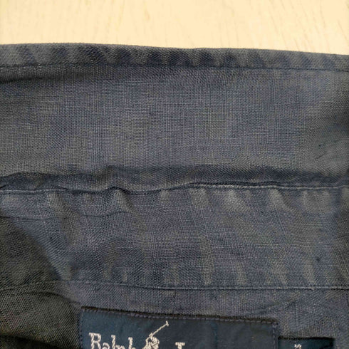 ラルフローレン RALPH LAUREN BLAKE ポニー刺繍 リネン BDシャツ メンズ import:L